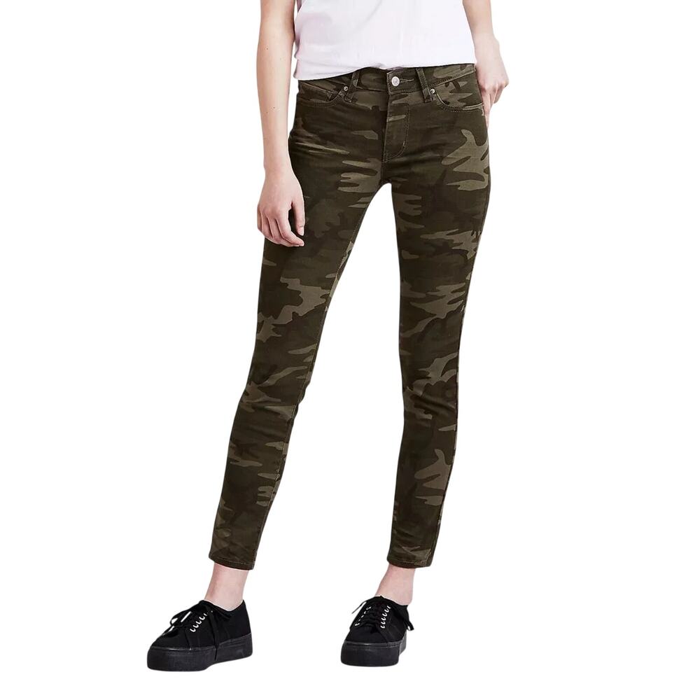 Levi's Stylish Soft Camo 711 Skinny Ankle Denim Jeans Size 26